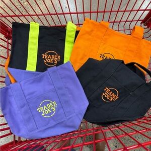 Trader Joe's Trick or Treat Tote Bags Set (4)